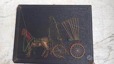 Quadro con chiodi e filo