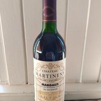  bottiglia chateau martinens margaux  collezione 