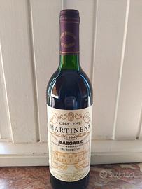  bottiglia chateau martinens margaux  collezione 