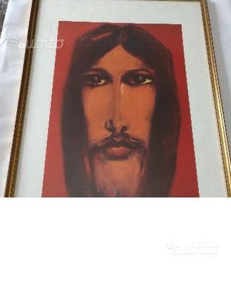 Litografia volto di gesu'