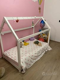 Letto montessoriano bimbo/bimba + materasso nuovo