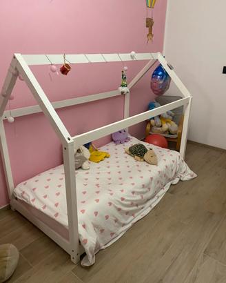 Letto montessoriano bimbo/bimba + materasso nuovo