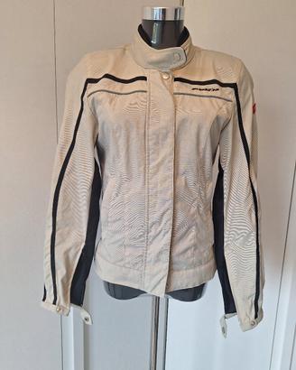 Giacca moto donna Spidi XS color avorio con protez