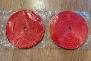 Profili adesivi in gomma rossa per tuning