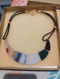 Collana di agata colorata 