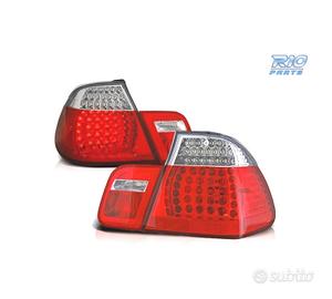 FANALI BMW E46 01-05 LED ROSSO CROMATO LOOK M3