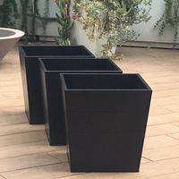 3 Fioriere portavaso nere