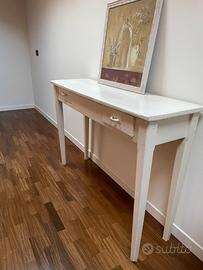 Tavolo a consolle con 2 cassettini