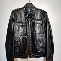 GIUBBOTTO PELLE STILE BIKER NEIL BARRET orig. tg.M
