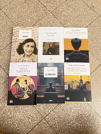 Libri classici (Dostoevskij, Kafka, Tolstoj)