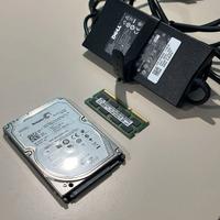 Hard Disk + Ram + Alimentatore Notebook