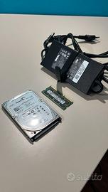 Hard Disk + Ram + Alimentatore Notebook