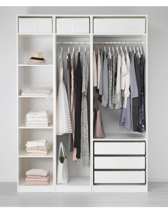 Armadio / IKEA PAX con Cassetti e Ripiani