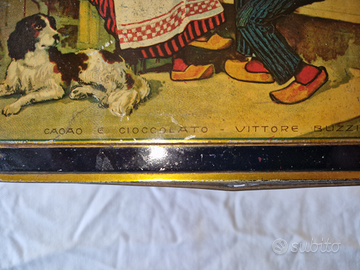 Scatola latta vittore buzzi milano cioccolato