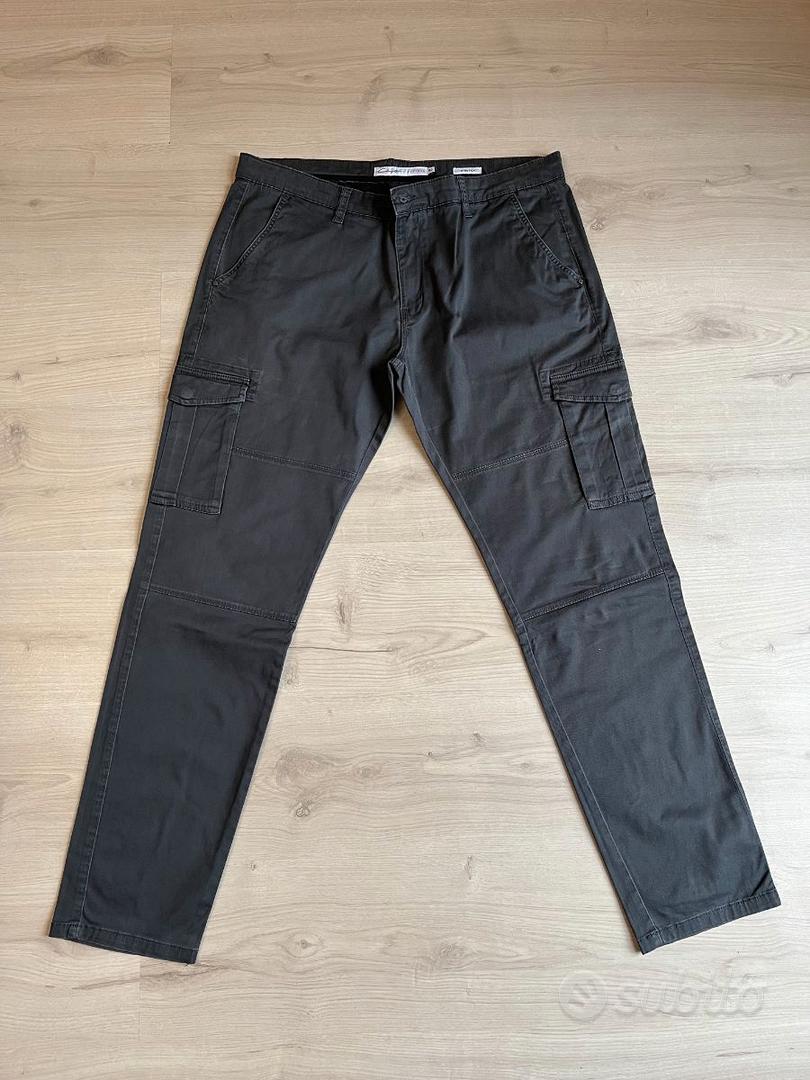 Pantaloni cargo Clayton Grigio Taglia 52 Stretch Abbigliamento e