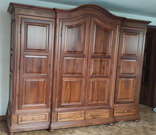 armadio noce massello 