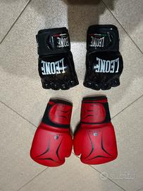 Guanti MMA Leone e Guantoni Domyos