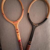 2 racchette Maxima in legno senza corde 