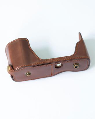 Mezza Custodia Protettiva in Pelle Marrone