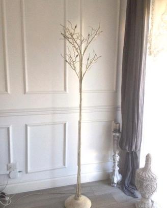 lampada da terrra bianca shabby chic provenzale