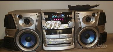 hifi Kenwood potentissimo con 2 sub, 400watt rms 