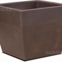 Vaso Quadro ACQUARIO - Cm 40x40x34H in resina-plas