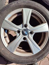 3 Cerchi lega 6jx15h2 pneumatici Nexen 195/55 r15