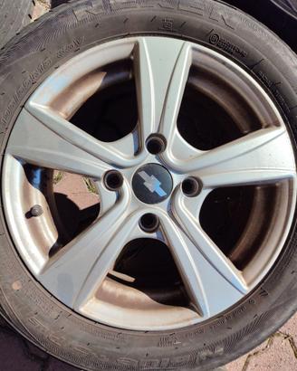 3 Cerchi lega 6jx15h2 pneumatici Nexen 195/55 r15