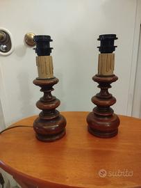 Coppia lampade da tavolo vintage