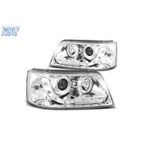 FARI VOLKSWAGEN VW T5 03-09 LUCE DIURNA FONDO CROM