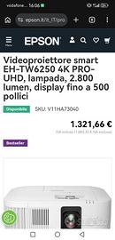 video proiettore epson 4k nativo 