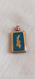 Pendente Vintage con foglia d'oro 