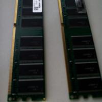 Schede x memoria PC da 1 GB l'una (2 pezzi)