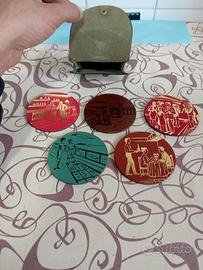 Set 5 sottobicchieri vintage S.S. Oceanic