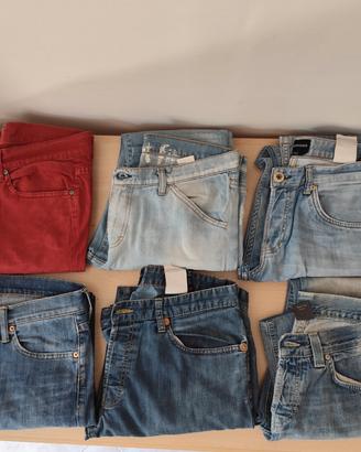 6 Jeans marca Armani, Zara etc Uomo taglia 46/48
