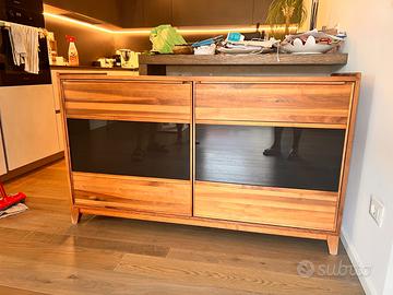 mobile da soggiorno per case rustiche in teak
