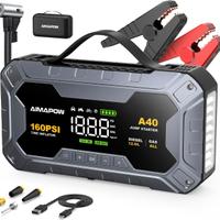 Jump Starter Avviamento Auto con Compressore 8000A