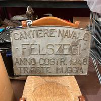 Targa cantiere navale kg 23