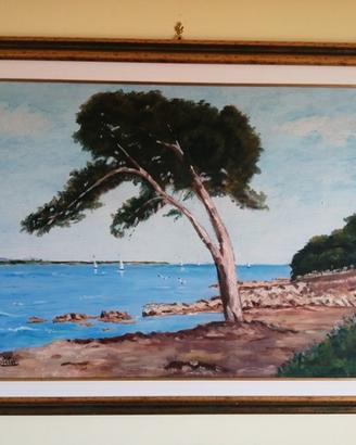 Stupendo quadro ad olio "Nature" firmato 76x116