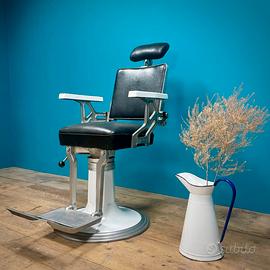POLTRONA BARBIERE ANNI 50 SMALTATA BARBER SHOP