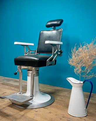 POLTRONA BARBIERE ANNI 50 SMALTATA BARBER SHOP