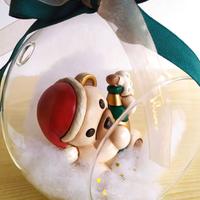 Addobbo natalizio palla di natale + orsetto THUN