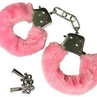Manette pelose rosa giocattolo