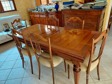 tavolo in noce massello