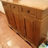Mobile in legno ingresso/soggiorno/cucina