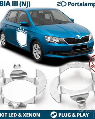 ADATTATORI per Skoda FABIA 3 montaggio KIT LED H7
