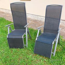 Due sedie da giardino regolabili

