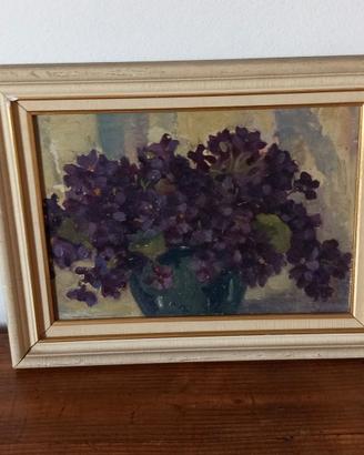 Quadro olio su tavola