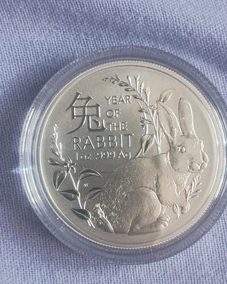oncia argento Australia Lunar RAM 2023 anno del 