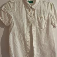 Camicia bianca 100% cotone 6/8 anni